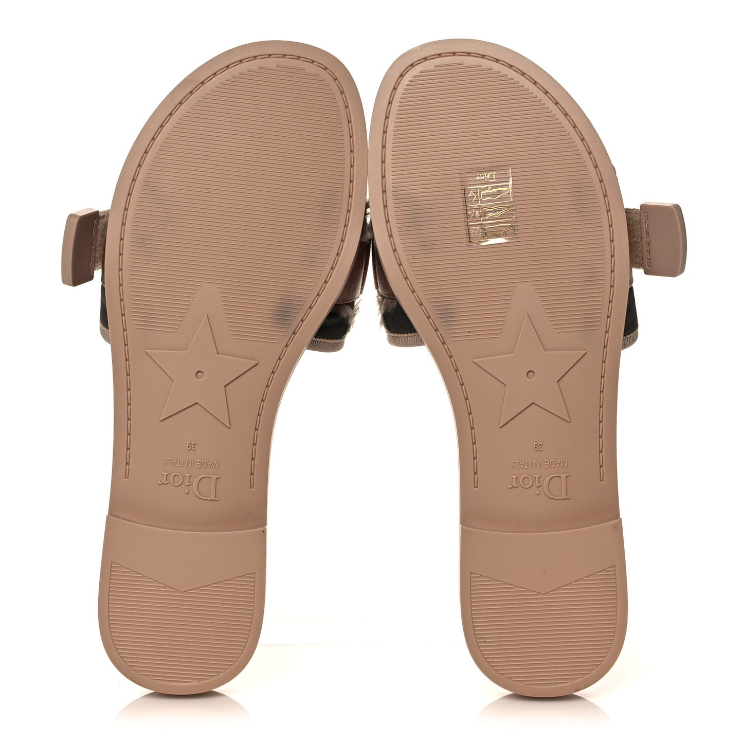 Nylon Camouflage Dio(r)evolution Slide Sandals 39 Nude