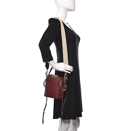 Chloe Smooth Calfskin Mini Roy Bucket Bag Plum Purple 2 of 10