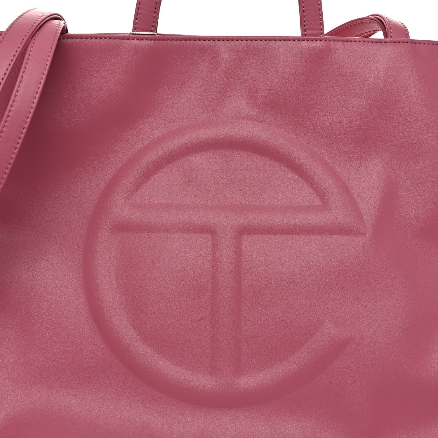 Telfar Vegan Leather Large Shopping Bag Corned Beef 7 of 9