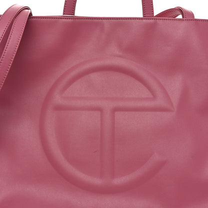 Telfar Vegan Leather Large Shopping Bag Corned Beef 7 of 9