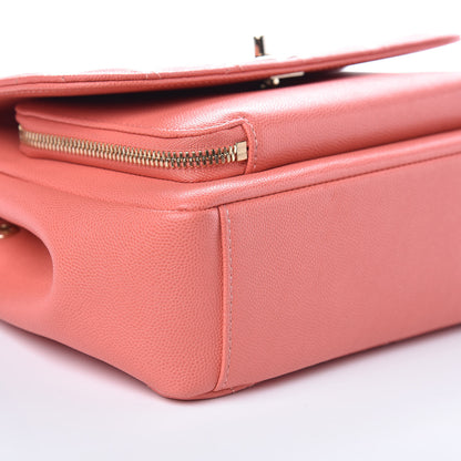 Chanel Caviar Quilted Small Business Affinity Flap Coral 8 of 9