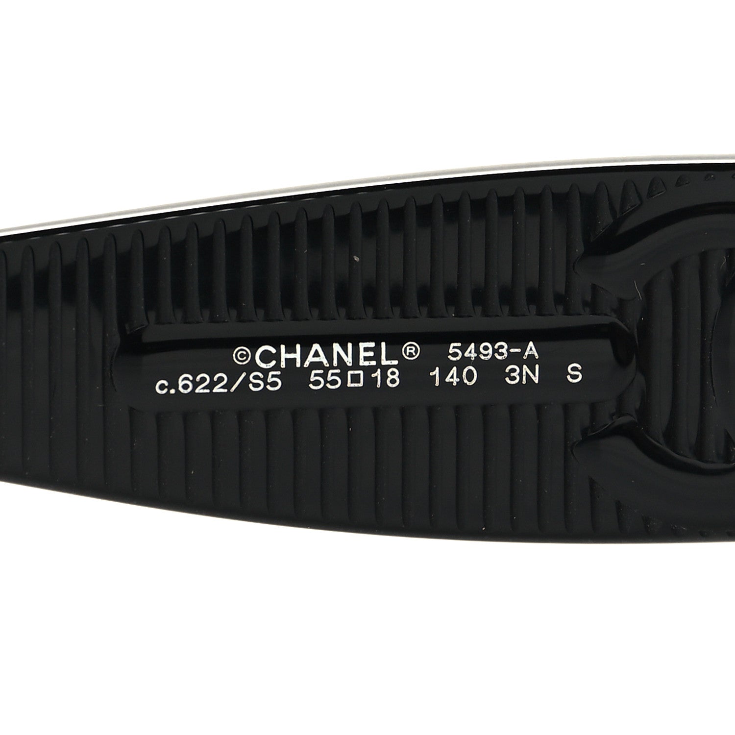 Chanel Acetate Rectangle Sunglasses 5493 Black 5 of 7