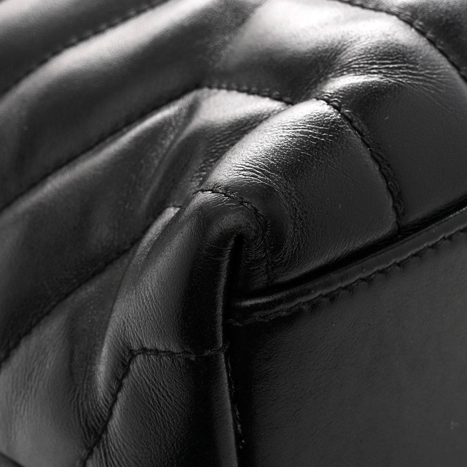 Saint Laurent Calfskin Y Quilted Monogram Small Loulou Backpack Black 12 of 12