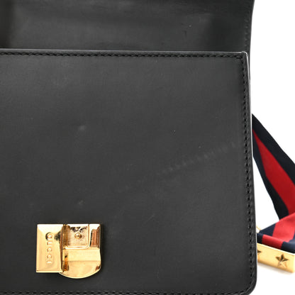 Gucci Calfskin Mini Sylvie Chain Shoulder Bag Black 12 of 14