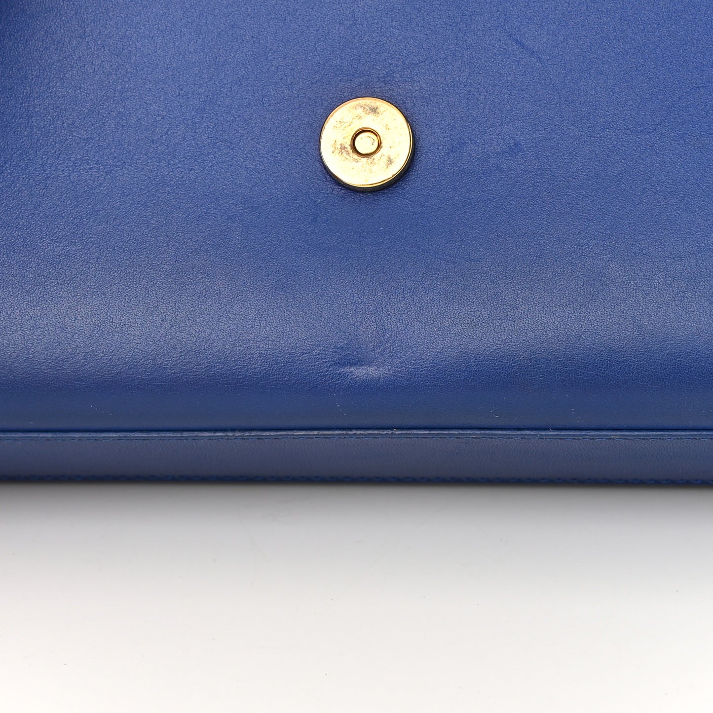 Smooth Calfskin Medium Classic Monogram Kate Tassel Satchel Royal Blue