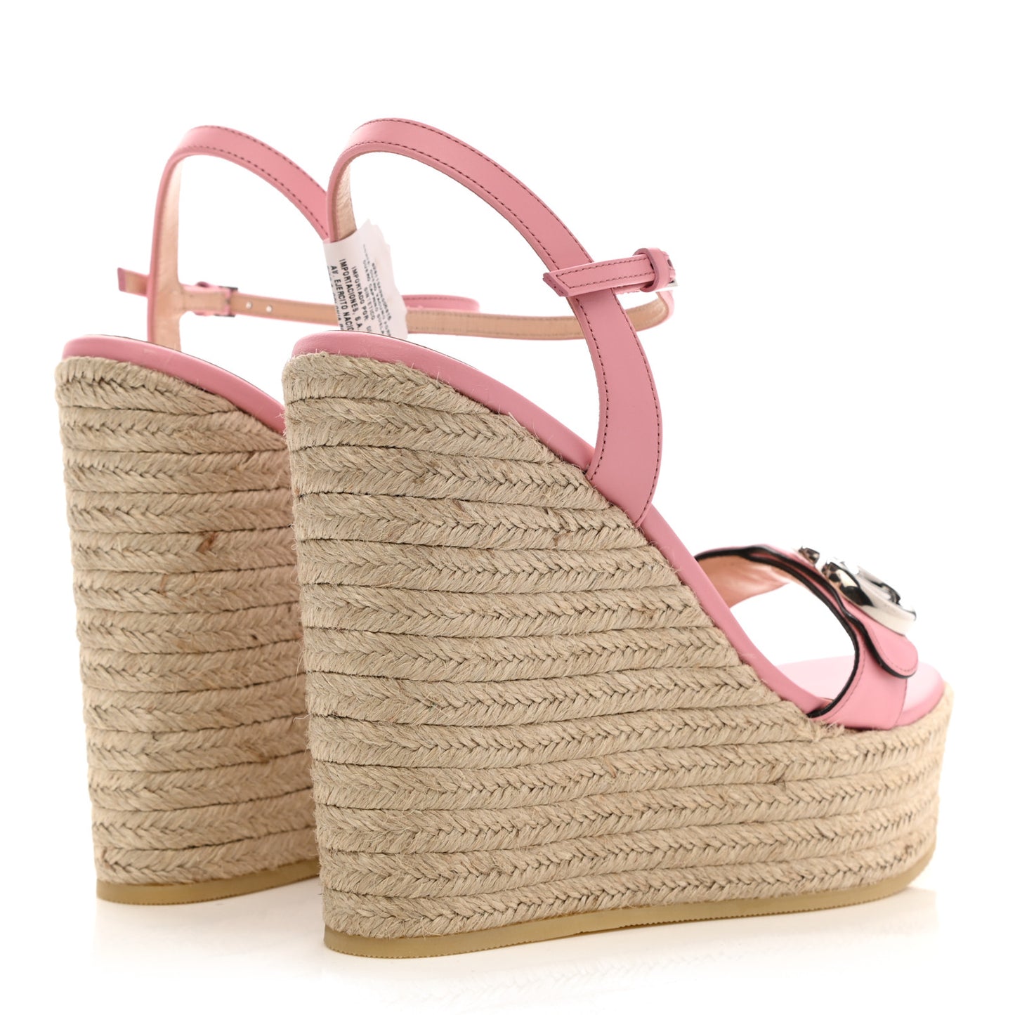 Lifford Calfskin Aitana Espadrille Platform 45/130mm Wedge Sandals 39 Wild Rose