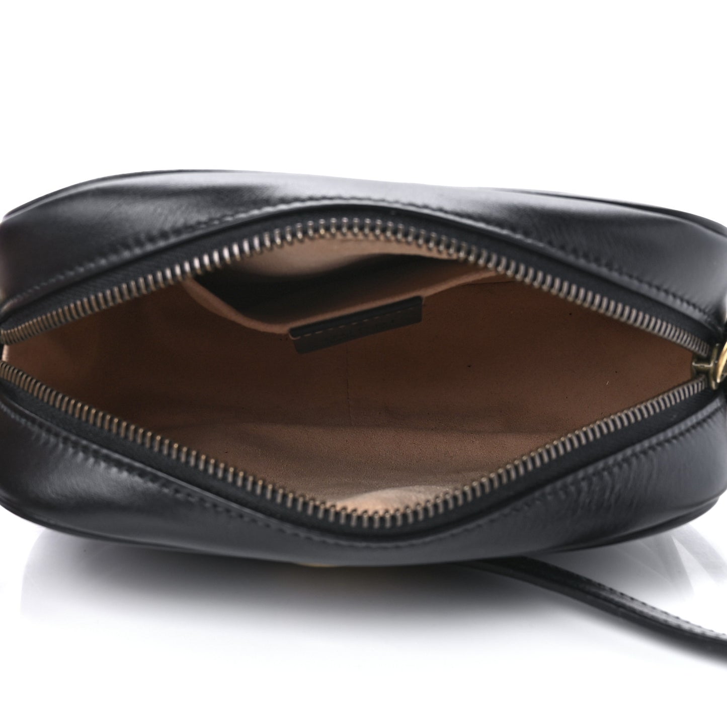 Calfskin Matelasse Mini GG Marmont Chain Shoulder Bag Black