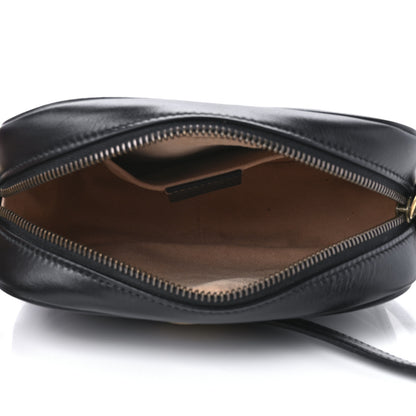 Gucci Calfskin Matelasse Mini GG Marmont Chain Shoulder Bag Black 5 of 10