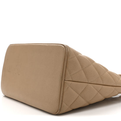 Chanel Caviar Quilted Medallion Tote Beige 10 of 15