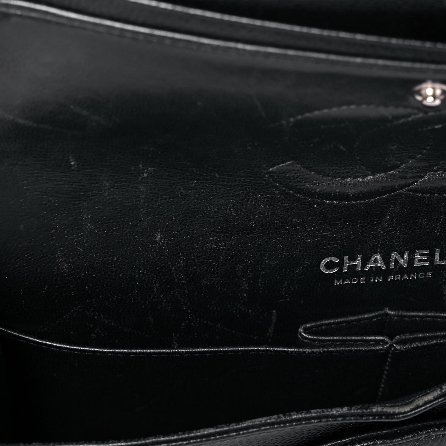 Chanel Caviar Quilted Medium Double Flap Black 11 of 13