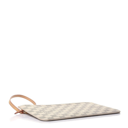 Louis Vuitton Damier Azur Neverfull MM GM Pochette Rose Ballerine 4 of 9