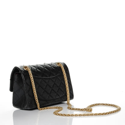 Chanel Aged Calfskin Lucky Charms 2.55 Reissue 224 Flap Black 3 of 7
