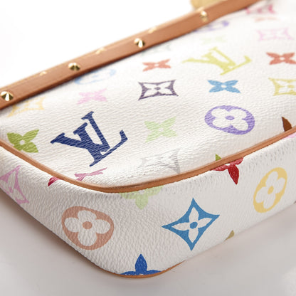 Louis Vuitton Monogram Multicolor Pochette Accessories White 13 of 14