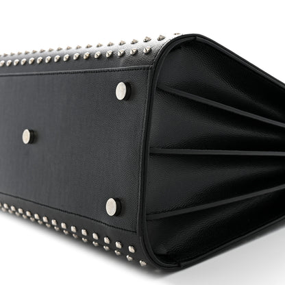 Saint Laurent Grain De Poudre Studded Small Sac De Jour Black 10 of 10