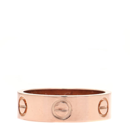 Cartier 18K Pink Gold 5.5mm LOVE Ring 53 6.25 1 of 5