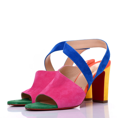 Christian Louboutin Veau Velours Tablissima Sandal 39.5 Multicolor 3 of 20