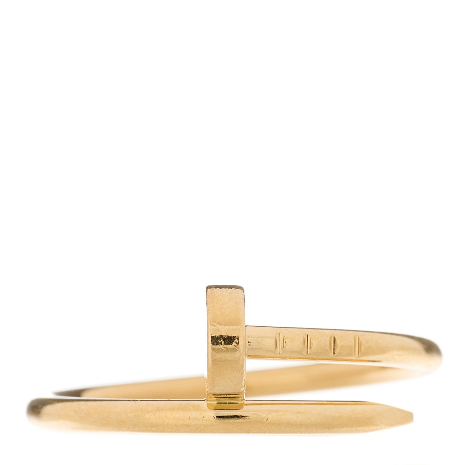 Cartier 18K Yellow Gold Small Juste Un Clou Ring 56 7.5 1 of 5