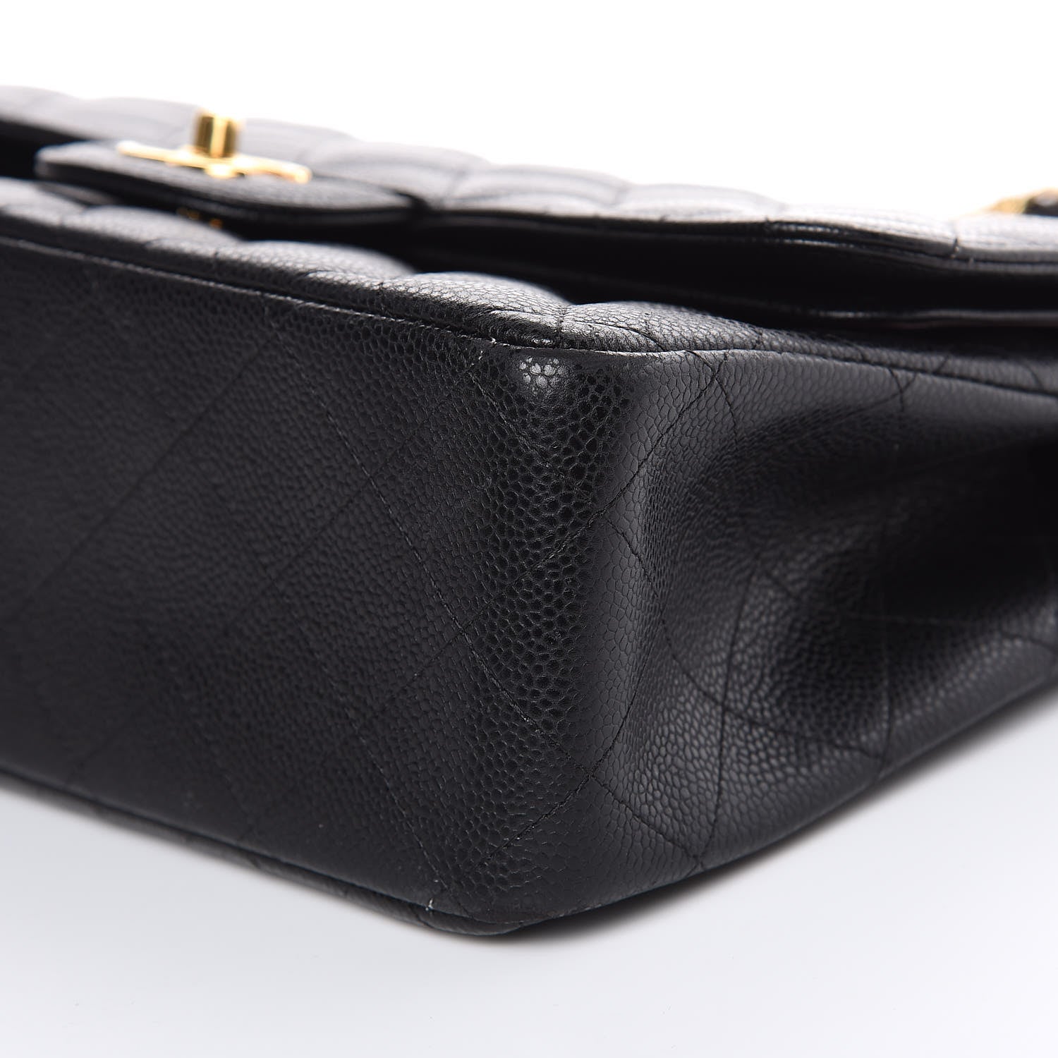 Chanel Caviar Quilted Jumbo Double Flap Black 9 of 16