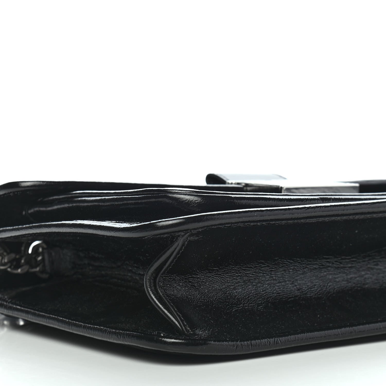 MCM Calfskin Quilted Large Mena Shoulder Bag Black 8 of 9
