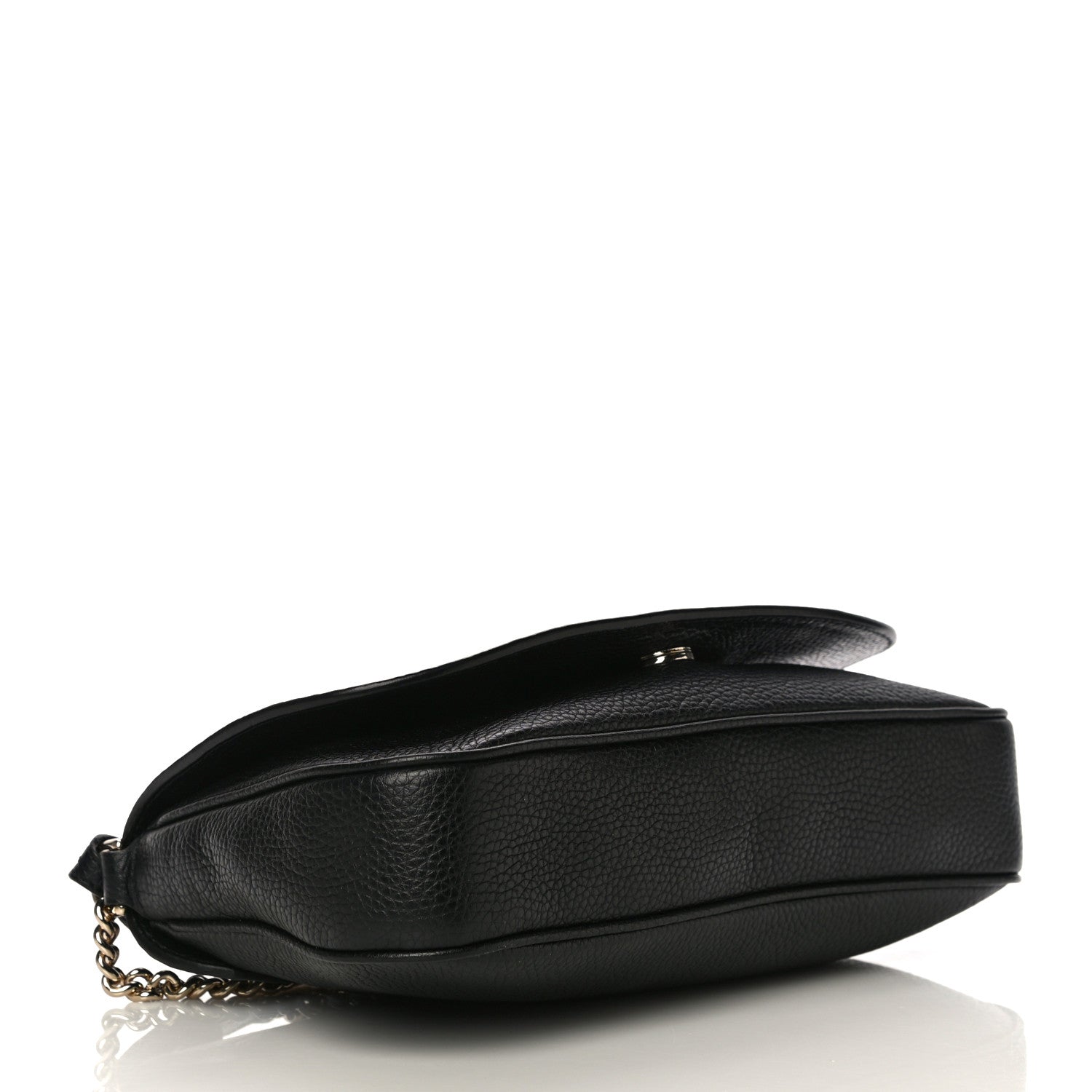 Gucci Pebbled Calfskin Medium Soho Flap Crossbody Black 4 of 12