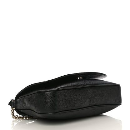 Gucci Pebbled Calfskin Medium Soho Flap Crossbody Black 4 of 12