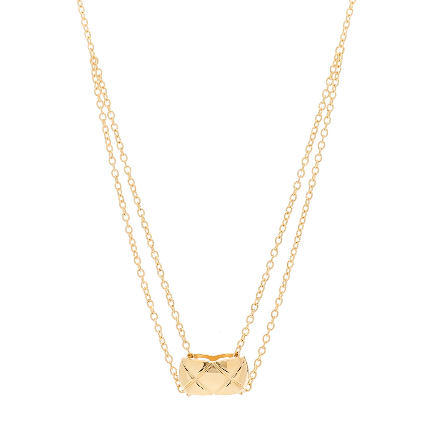 18K Yellow Gold Coco Crush Pendant Necklace
