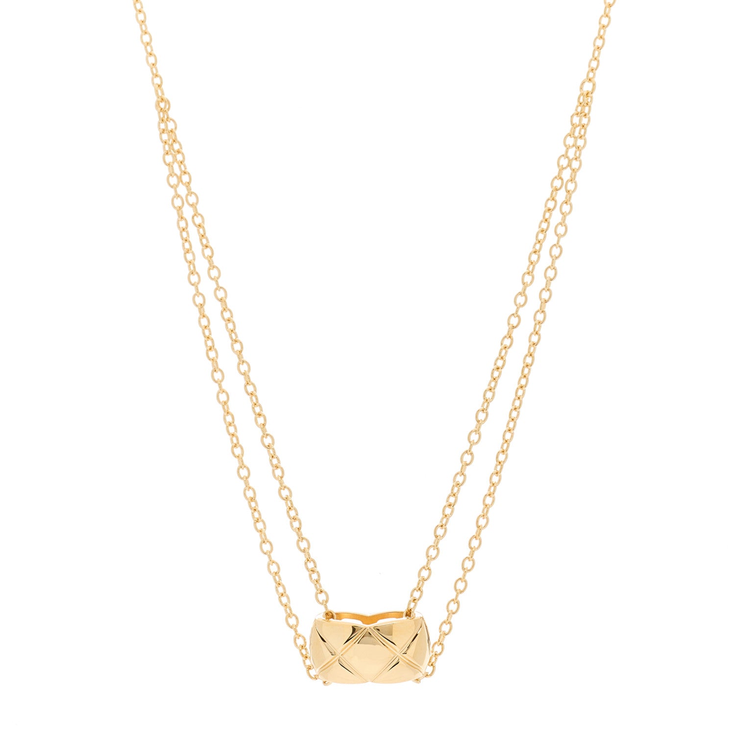 Chanel 18K Yellow Gold Coco Crush Pendant Necklace 1 of 5