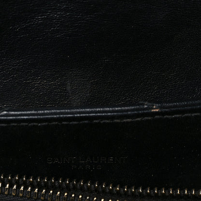 Saint Laurent Calfskin Y Quilted Monogram Monochrome Medium Loulou Chain Satchel Black 8 of 8