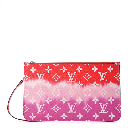 Louis Vuitton Monogram Escale Neverfull MM GM Pochette Rouge 1 of 6