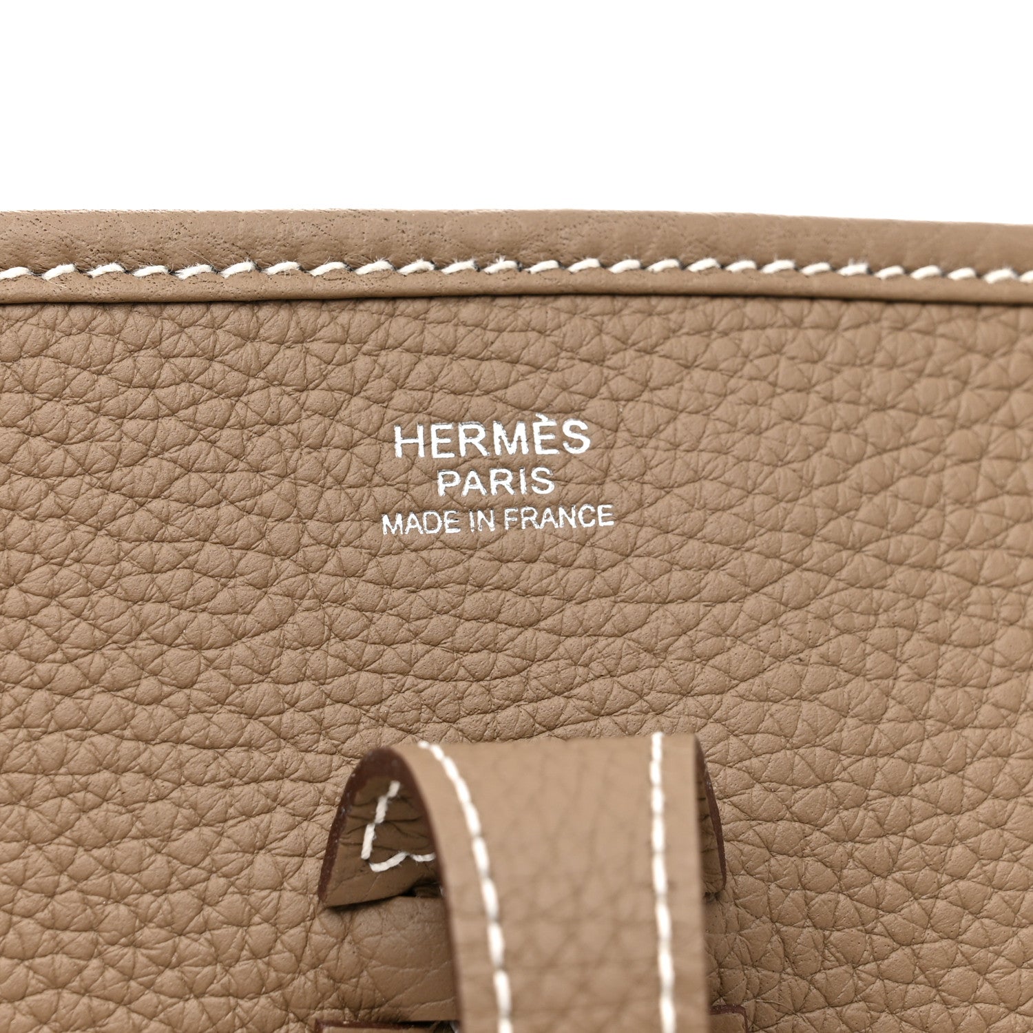 Hermes Taurillon Clemence Evelyne III PM Etoupe 6 of 11