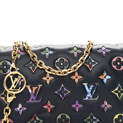 Louis Vuitton Lambskin Embossed Monogram LV Garden Pochette Coussin Navy 7 of 9