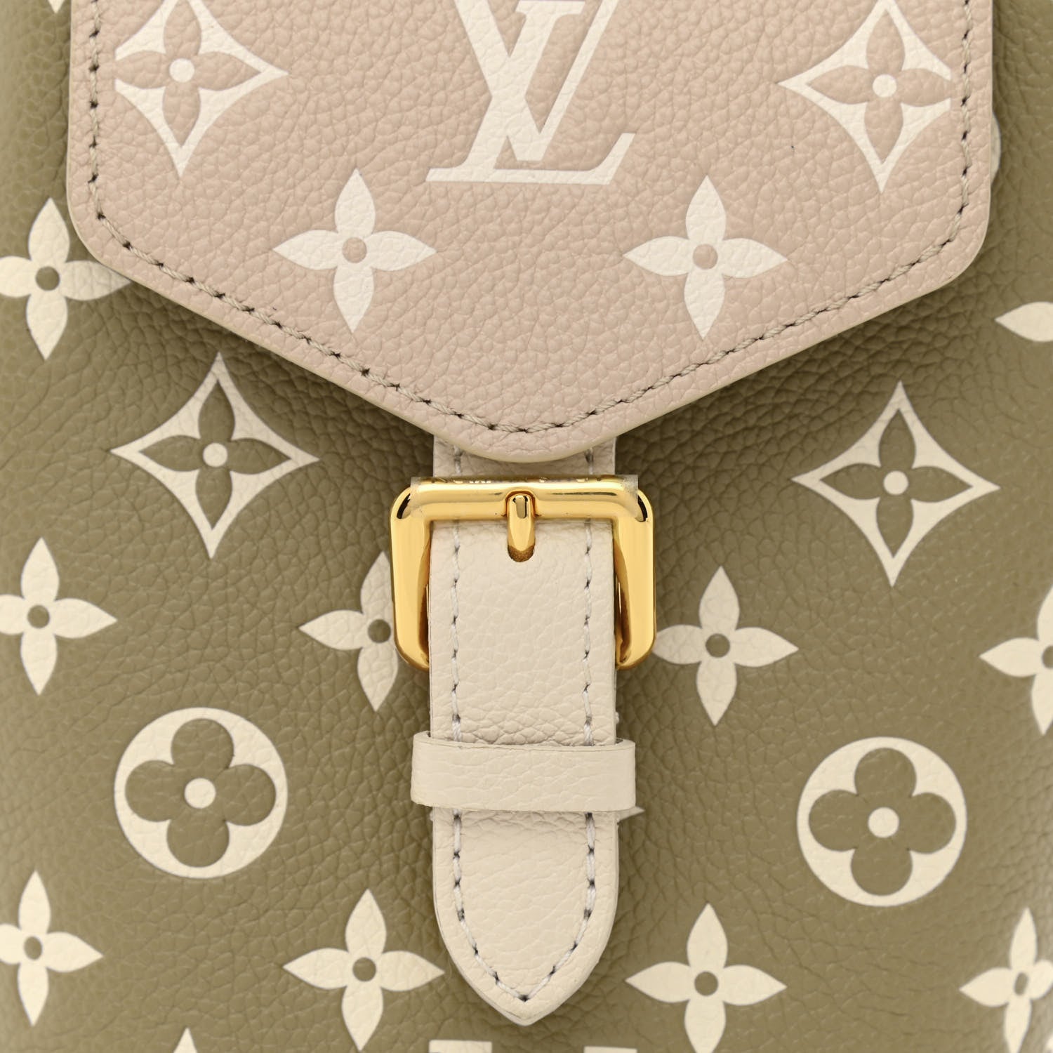 Louis Vuitton Empreinte Monogram Spring In The City Tiny Backpack Kaki Beige Cream 7 of 9