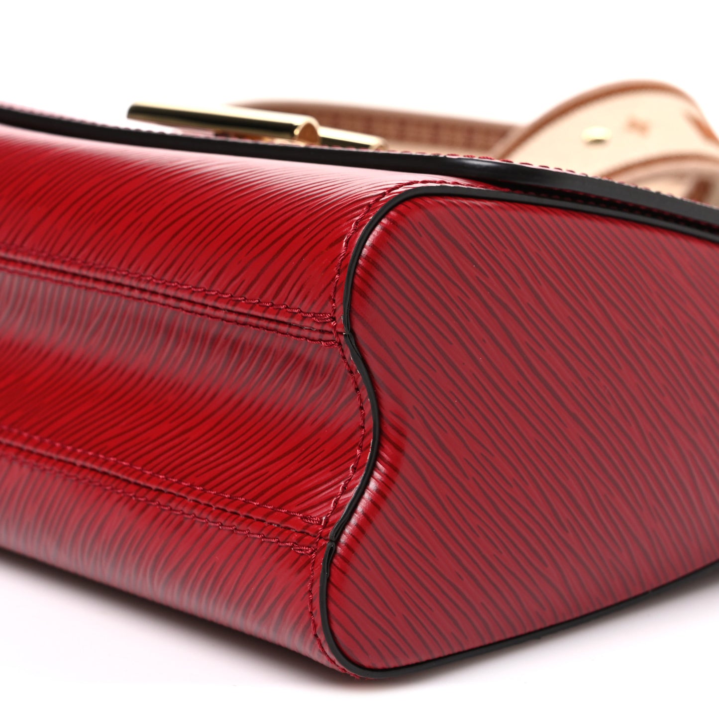 Epi Twist Shoulder Bag MM Rouge