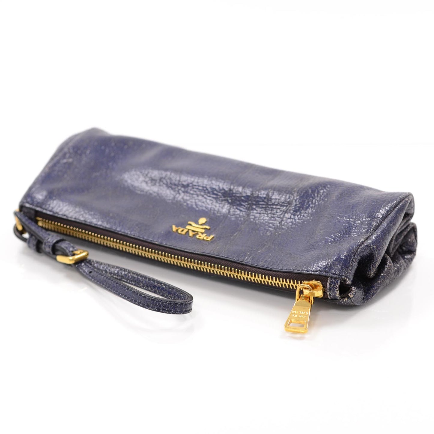 Craquele Wristlet Bleuette