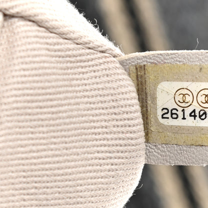 Chanel Striped Canvas Medium Deauville Tote Grey Black 7 of 9