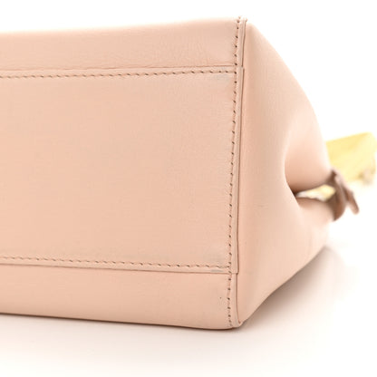 Fendi Nappa Colorblock Mini Peekaboo Iconic Satchel Plaster Banana Grigio Polvere 10 of 16
