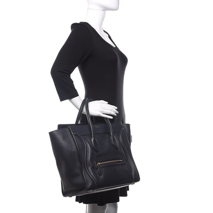 Celine Smooth Calfskin Micro Luggage Black 2 of 13