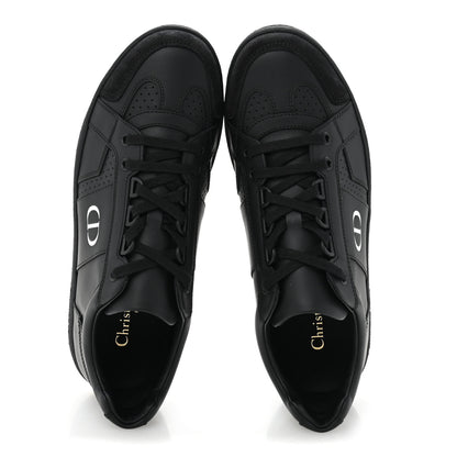 Christian Dior Calfskin Suede Logo Sneakers 37 Black 2 of 9