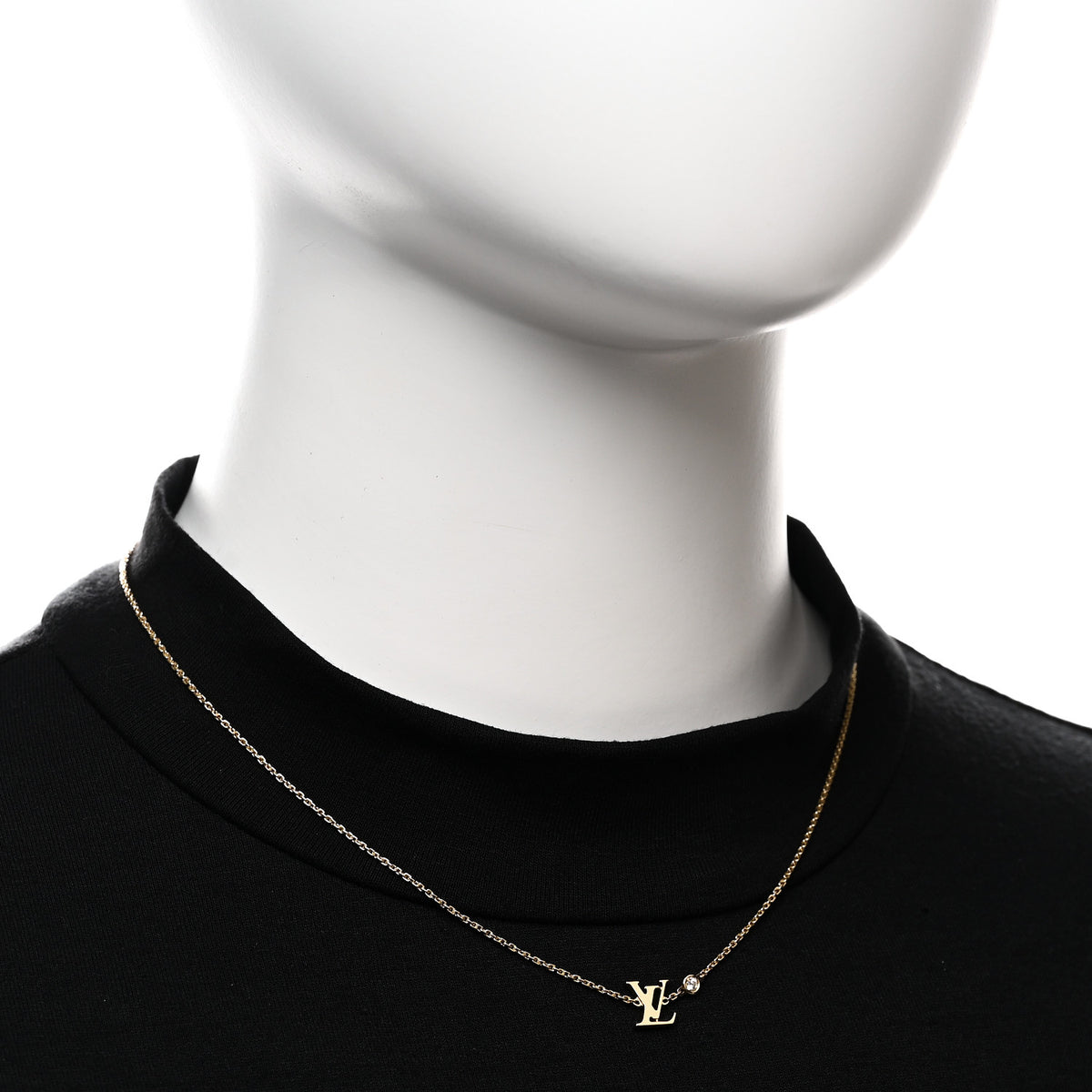 Louis Vuitton 18K Yellow Gold Diamond Idylle Blossom LV Pendant Necklace 2 of 6