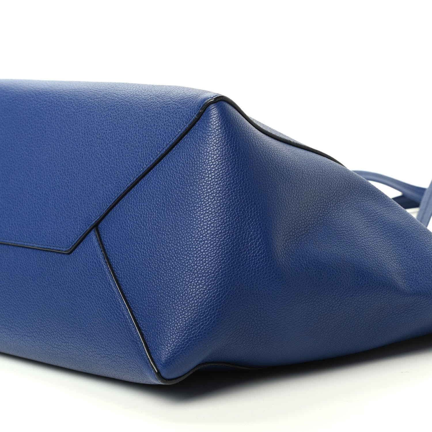 Celine Soft Grained Calfskin Small Belt Cabas Phantom Indigo 7 of 9