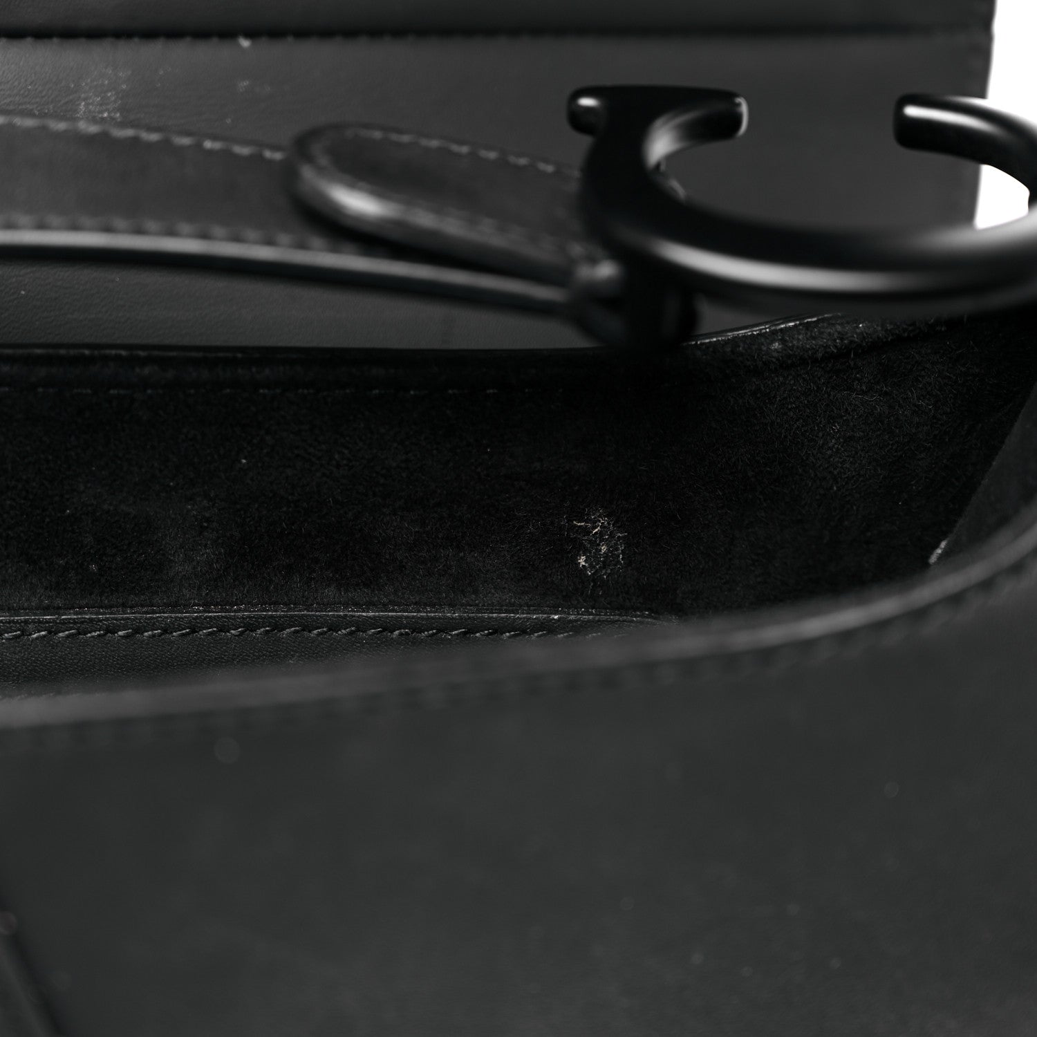 Christian Dior Ultra Matte Calfskin Saddle Bag Black 10 of 16