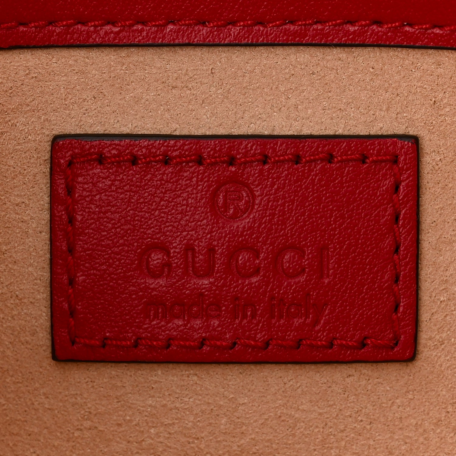 Gucci Calfskin Matelasse Super Mini GG Marmont Shoulder Bag Hibiscus Red 6 of 11