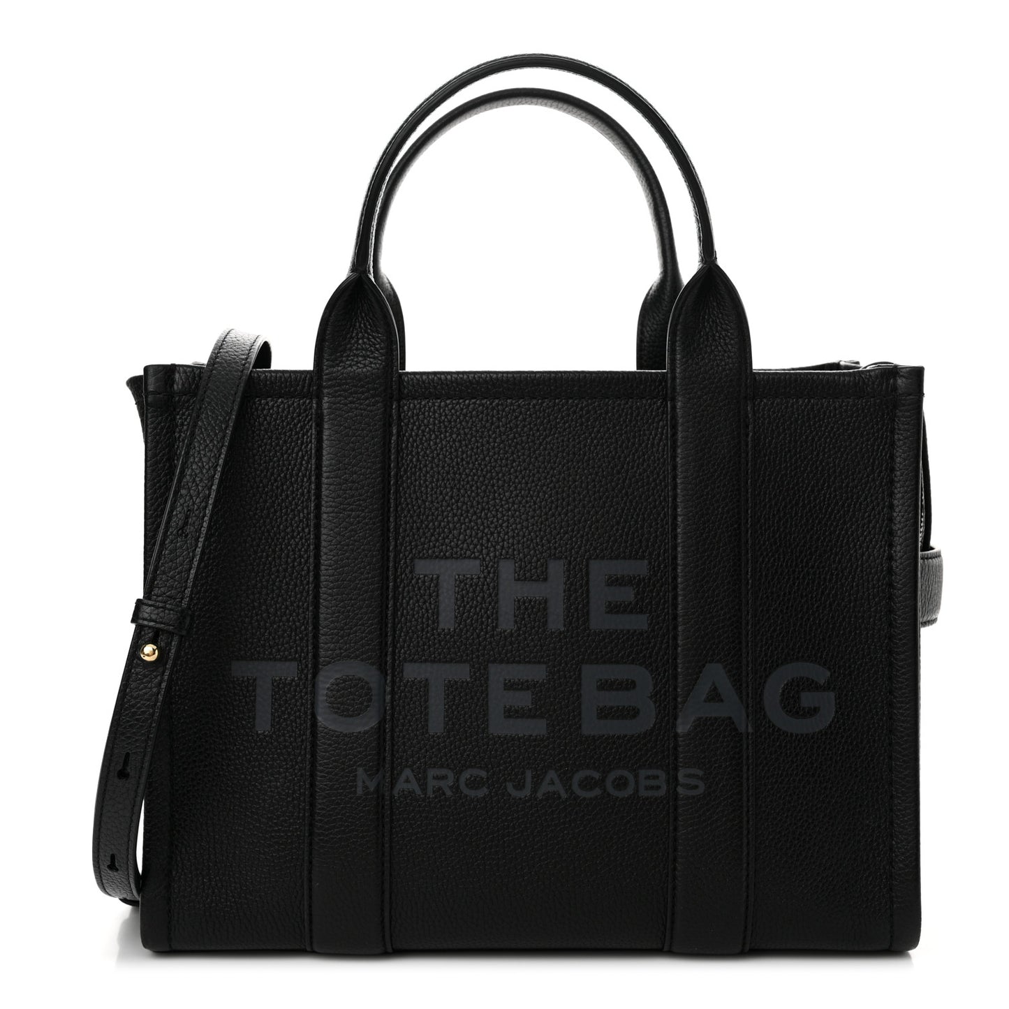 Grained Calfskin Medium The Tote Bag Black