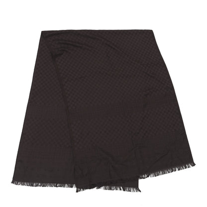 Louis Vuitton Silk Cashmere Monogram Damier Stole Brown 3 of 3