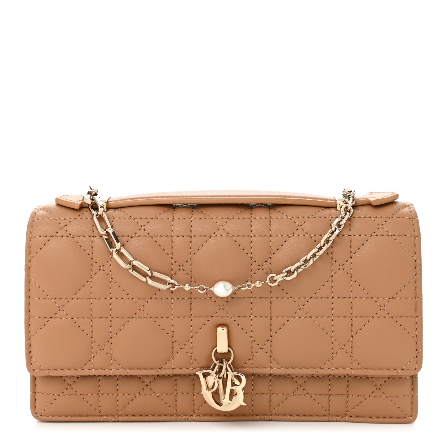 Lambskin Cannage Mini My Dior Bag Beige