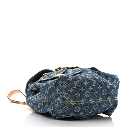 Louis Vuitton Denim Sac a Dos Backpack GM Blue 4 of 10