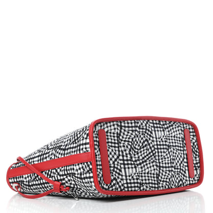 MCM Visetos Medium Liz Reversible Shopper Tote Black Red 7 of 14