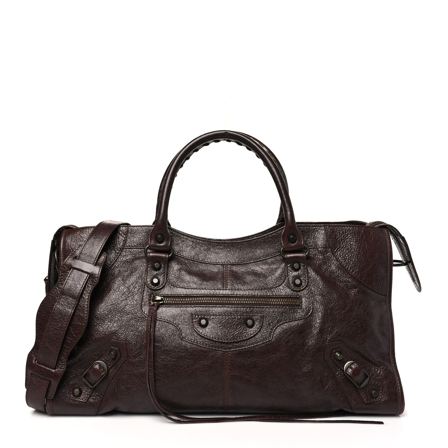 Agneau Classic Hardware Part Time Cigare Fonce