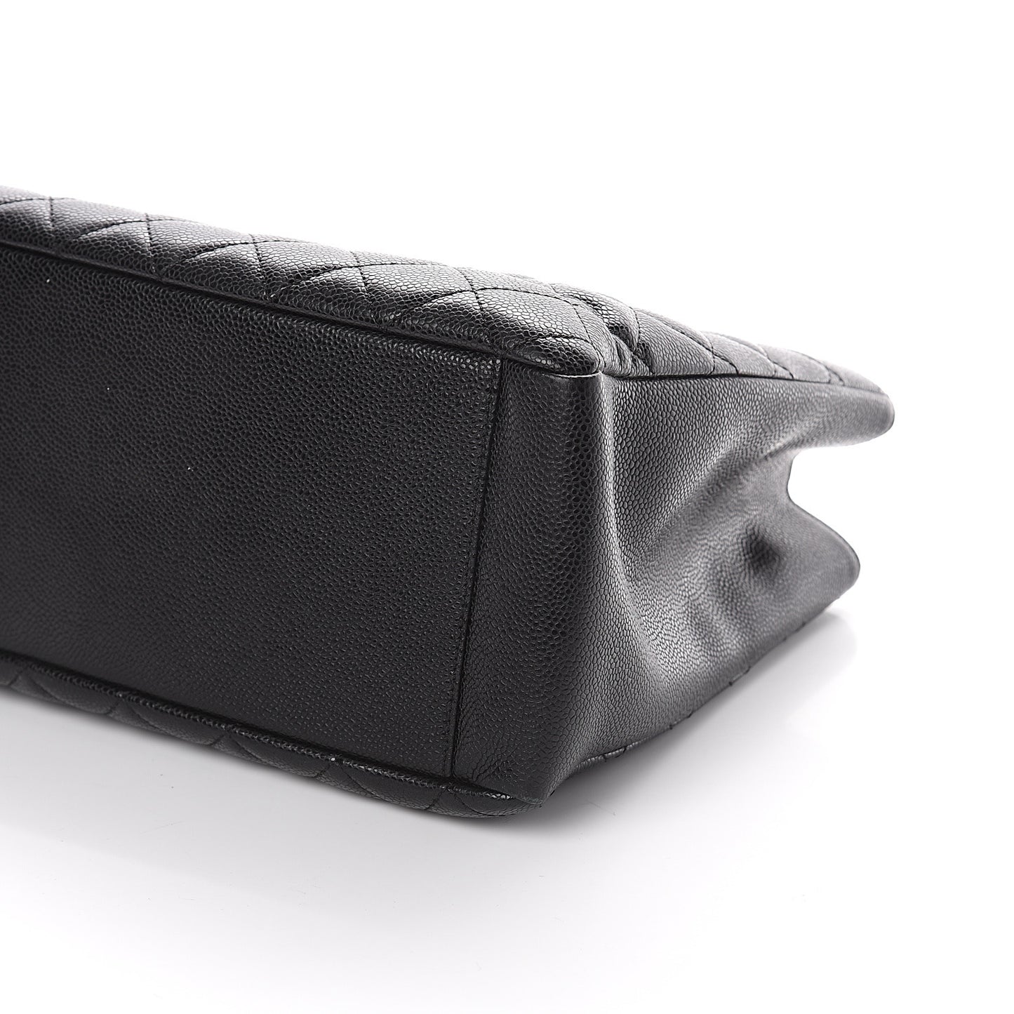 Caviar Quilted Grand Shopping Tote GST Black