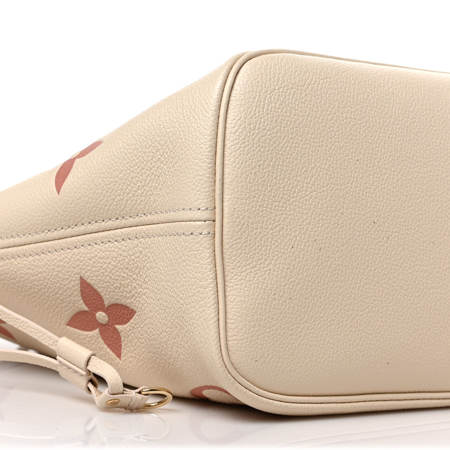 Louis Vuitton Empreinte Monogram Giant Neverfull MM Creme Rose Trianon 7 of 8